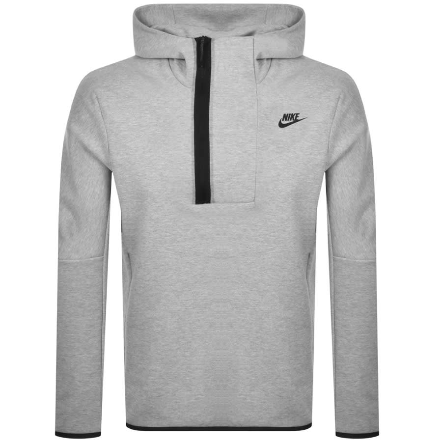 Alternative Image for ProductNike Half Zip Tech Hoodie Grey1